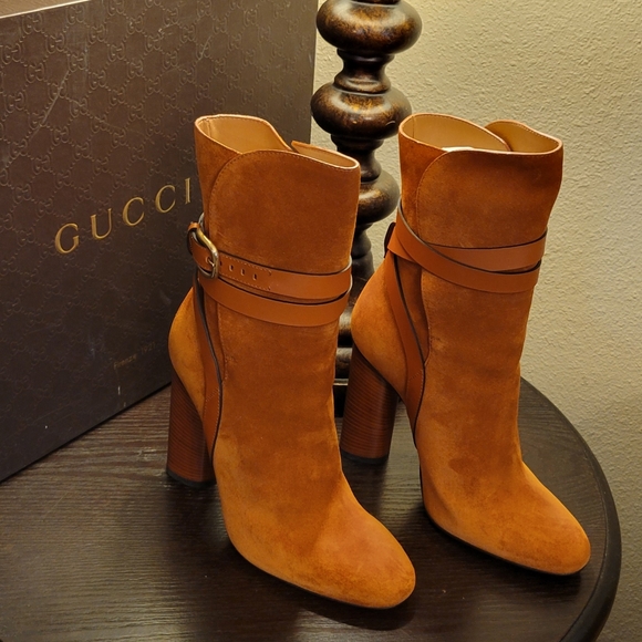 Gucci Boots Orange color size 7 - Picture 1 of 5